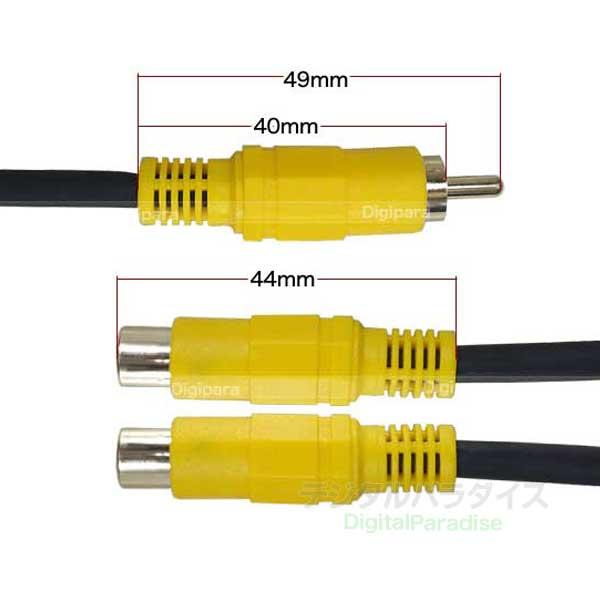 映像用ケーブル多数 RCA端子付き Amazon | フジパーツ ビデオケーブル AVケーブル 3ピン-3ピン 1m