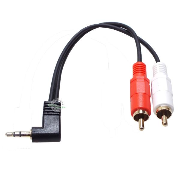 PSオーディオ　RCAオーディオケーブル 3.5mm⇔RCA オーディオケーブル 20cm 3極3.5mm(オス)⇔RCA(オス) 全長