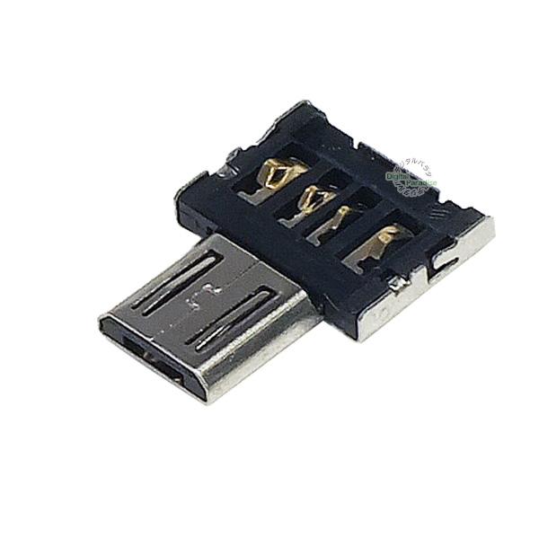 USB2.0(A)→マイクロB 変換アダプタ 超小型OTGアダプタ USB2.0Aタイプ