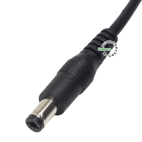 USB→外径5.5mm内径2.1mmDC端子(オス)電源供給ケーブル 15cm USB充電器