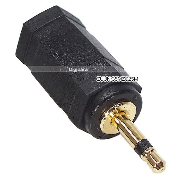 3.5mmモノラル→2.5mmモノラル変換アダプタ 3.5mmモノラル(メス)→2.5