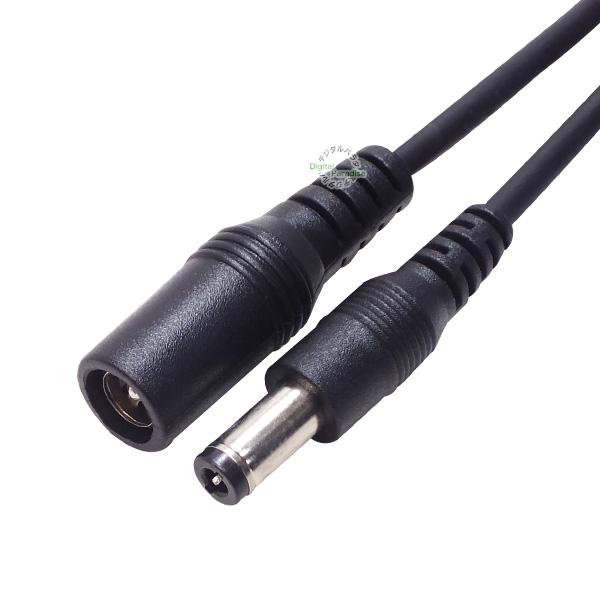 外径5.5mm内径2.5mm DC電源延長ケーブル 2m 内径5.5mm外径2.5mm(メス