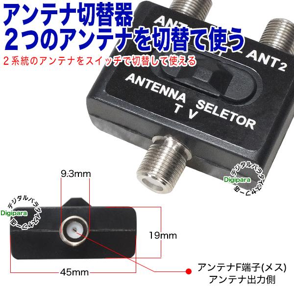 アンテナセレクター 2つのアンテナケーブルを切替して使用 アンテナセレクター 2つのアンテナケーブルを切替して使用