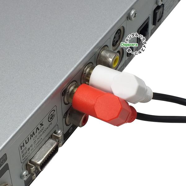 オーディオケーブル L型 1m RCA(オス)⇔RCA(オス) 短い 両側L型 車載