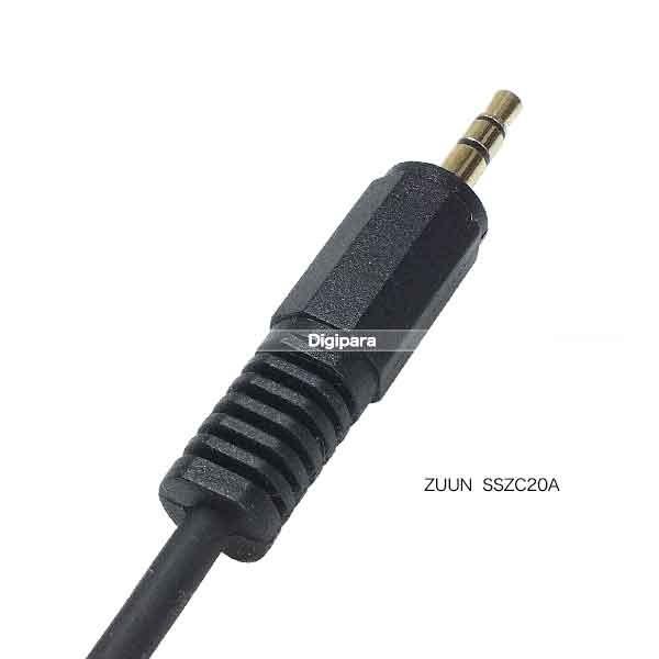 片L型3.5mmオーディオケーブル2m 3極3.5mm直角(オス)⇔3極3.5mm(オス