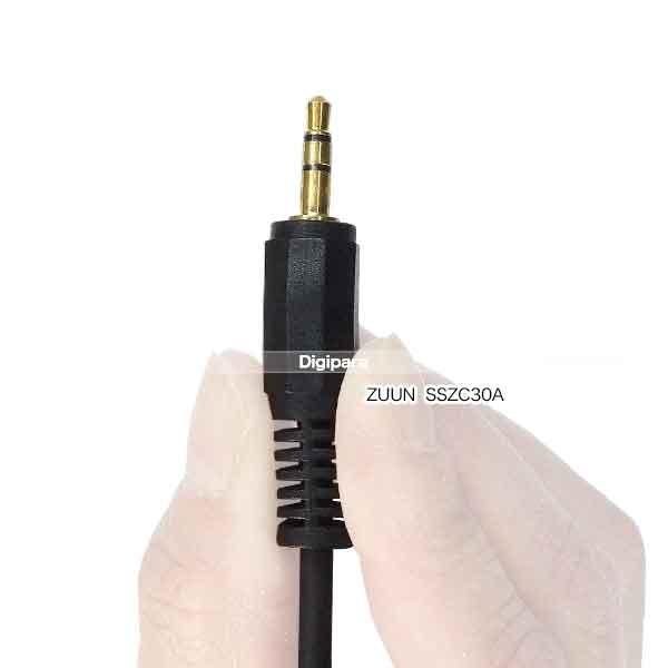 片L型3.5mmオーディオケーブル3m 3極3.5mm直角(オス)⇔3極3.5mm(オス
