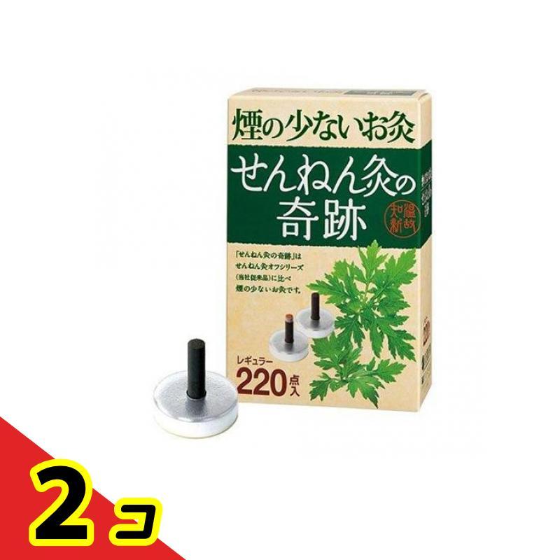 お灸 ツボ せんねん灸の奇跡 レギュラー 220点入 2個セット : 通販 