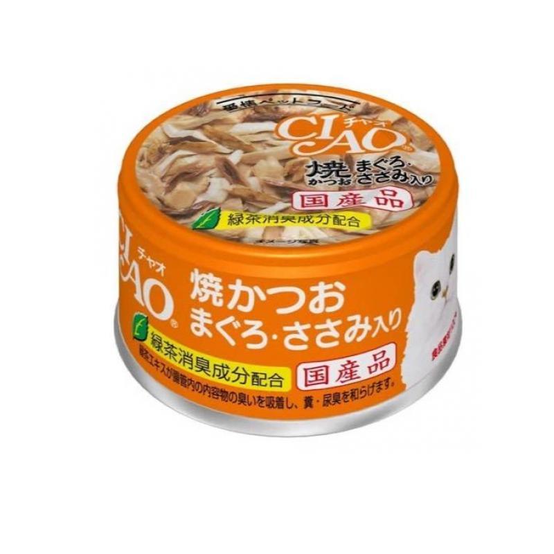 いなば CIAO(チャオ) ホワイティ 猫缶 焼かつお まぐろ・ささみ入り