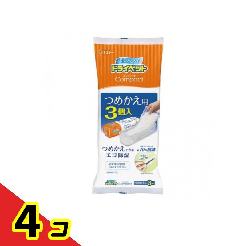 ドライペット コンパクト 170g (×3個パック 詰め替え用)  4個セット | 