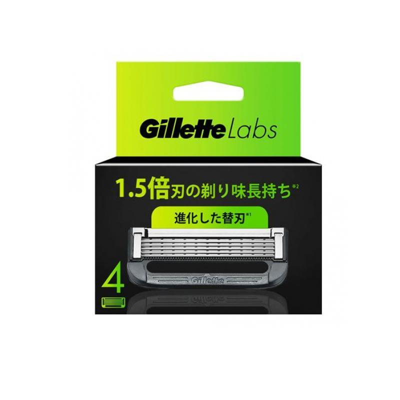 ジレットラボ 角質除去バー搭載カミソリ用 替刃 4個入  (1個)（Yahoo!・通販できるみんなのお薬(みんなのお薬)）
