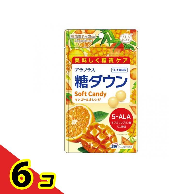 アラプラス 糖ダウン ソフトキャンディー マンゴー&オレンジ 16.5g 6個
