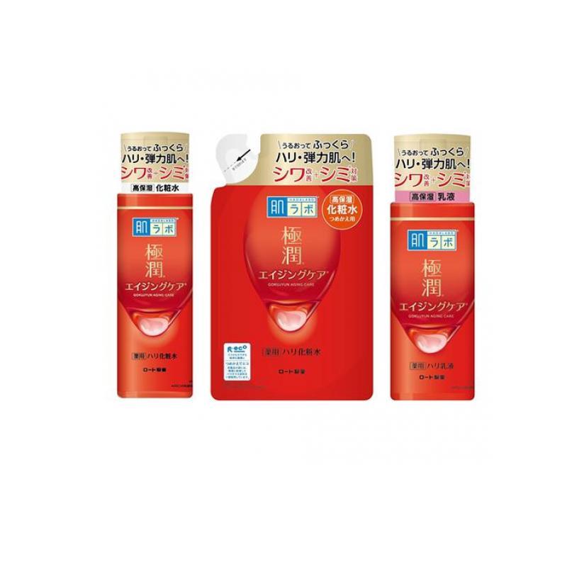 3個セット クーポン有 肌ラボ 極潤 薬用ハリ化粧水 詰め替え用 170mL ＆本体 170mL ＆乳液 本体 140mL ＆クリーム 50g 肌ラボ 【3点セット】肌ラボ 極潤 薬用ハリ化粧水 本体 170mL＆