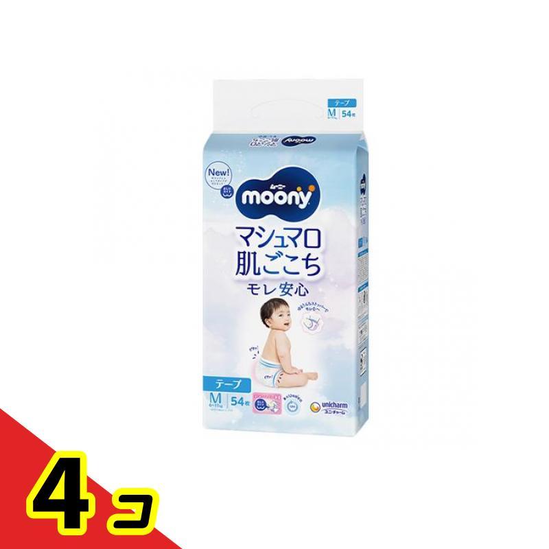 moony ムーニー マシュマロ肌ごこちモレ安心 おむつ テープ Mサイズ 6