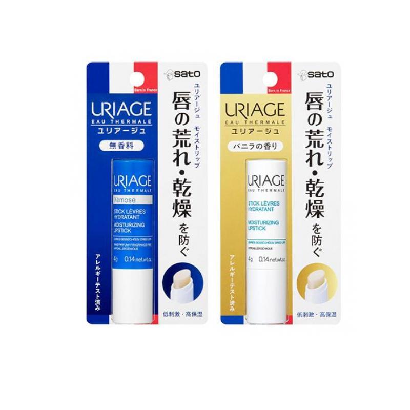 佐藤製薬 ユリアージュ モイストリップ 無香料 &バニラの香り 各4g× 1