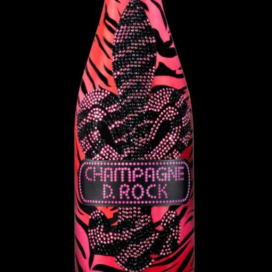 スパークリングワイン D.ROCK タイガー ロゼ ルミナス（ロゴ部分発光） 750ml 瓶 1本の画像
