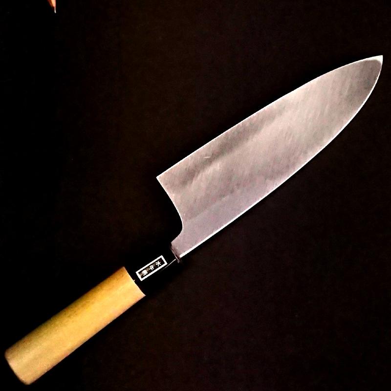 堺宏之作 白鋼 霞仕上げ 水牛桂柄 出刃包丁 180mm(6寸) 日本製 堺宏之作 白鋼 霞仕上げ 水牛桂柄 出刃包丁 180mm(6寸) 日本製