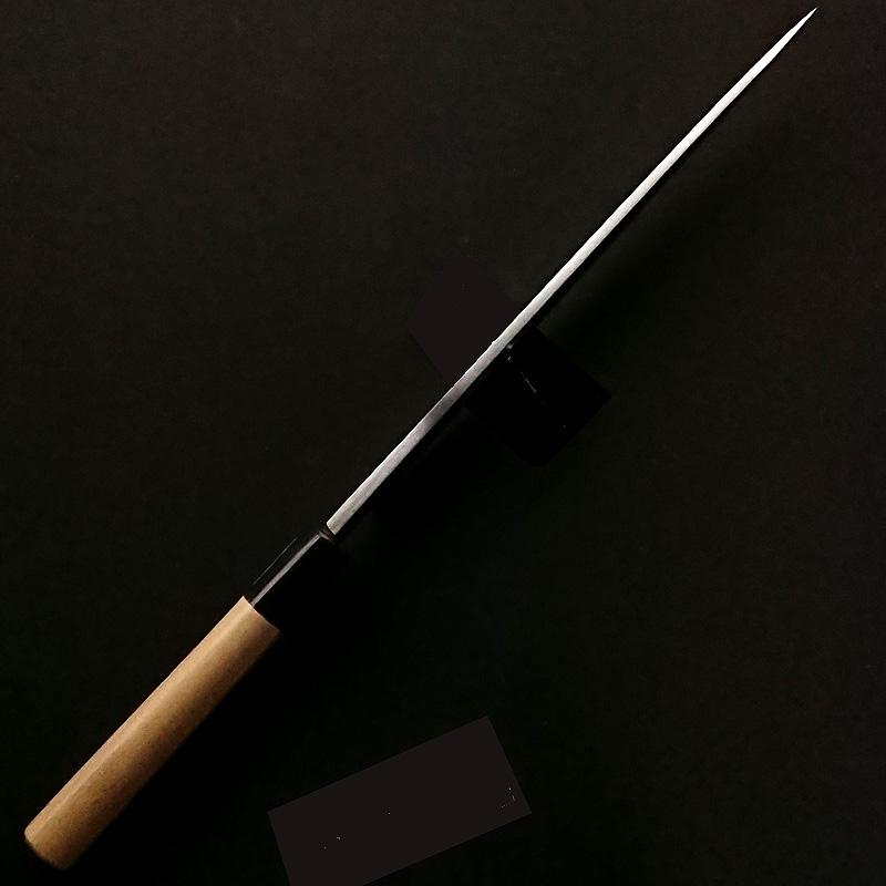 堺宏之作 白鋼 霞仕上げ 水牛桂柄 柳刃包丁 240mm(8寸)(刺身 堺宏之作 白鋼 霞仕上げ 水牛桂柄 柳刃包丁 240mm(8寸)(刺身