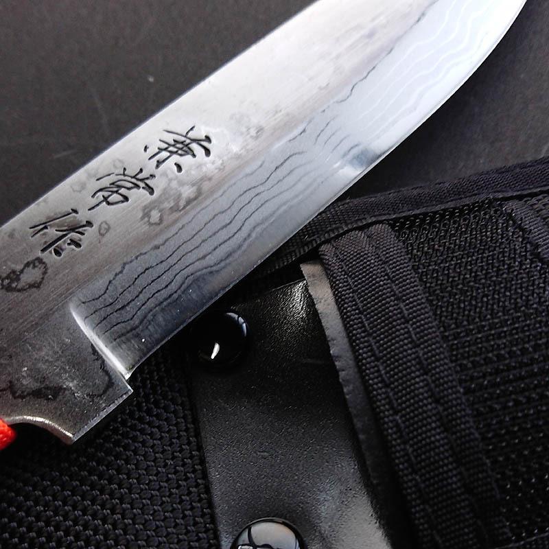 関兼常作 青紙2号 ダマスカスナイフ 朱烏 SHU-KARASU 日本製和式 関兼常作 青紙2号 ダマスカスナイフ 朱烏 SHU-KARASU 日本製和式