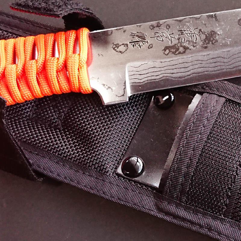 関兼常作 青紙2号 ダマスカスナイフ 朱烏 SHU-KARASU 日本製和式 関兼常作 青紙2号 ダマスカスナイフ 朱烏 SHU-KARASU 日本製和式