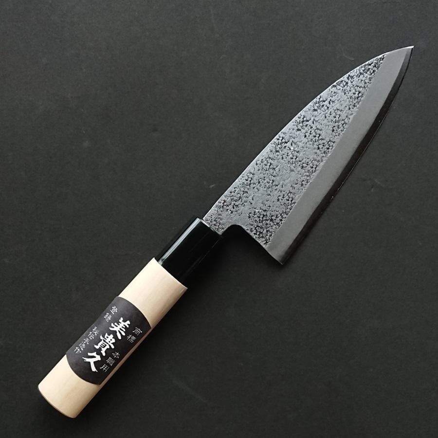 美貴久 小出刃包丁（アジ切包丁）120mm(4寸) 白紙鋼2号 槌目 日本製