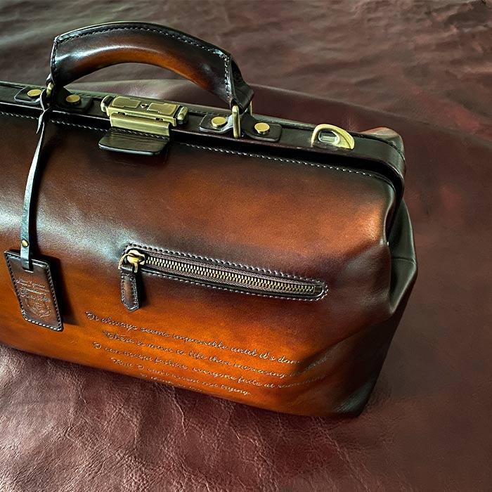 ダレスバッグ 本革 a4 メンズ ボストンバッグ 2way 鍵付き 【Bespoke Various Design Studio】 KBN10434の画像
