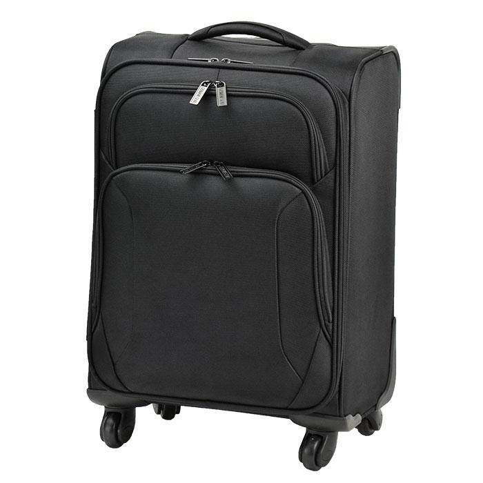 キャリーバッグ キャリーケース 45L 4輪 軽量 丈夫 出張 旅行 メンズ レディース 黒 PC収納 GERMANE GEAR KBN15190の画像