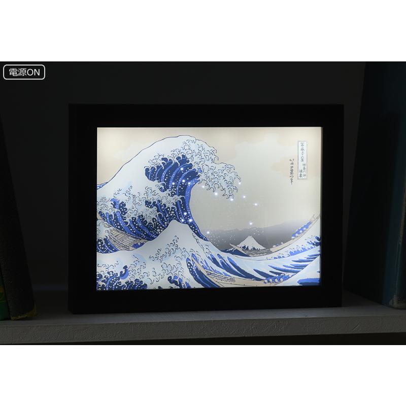 壁掛けLED オシャレ　インテリア　和風 アートパネル LED 光る 電池式 パネル ボード キャンバス おしゃれ