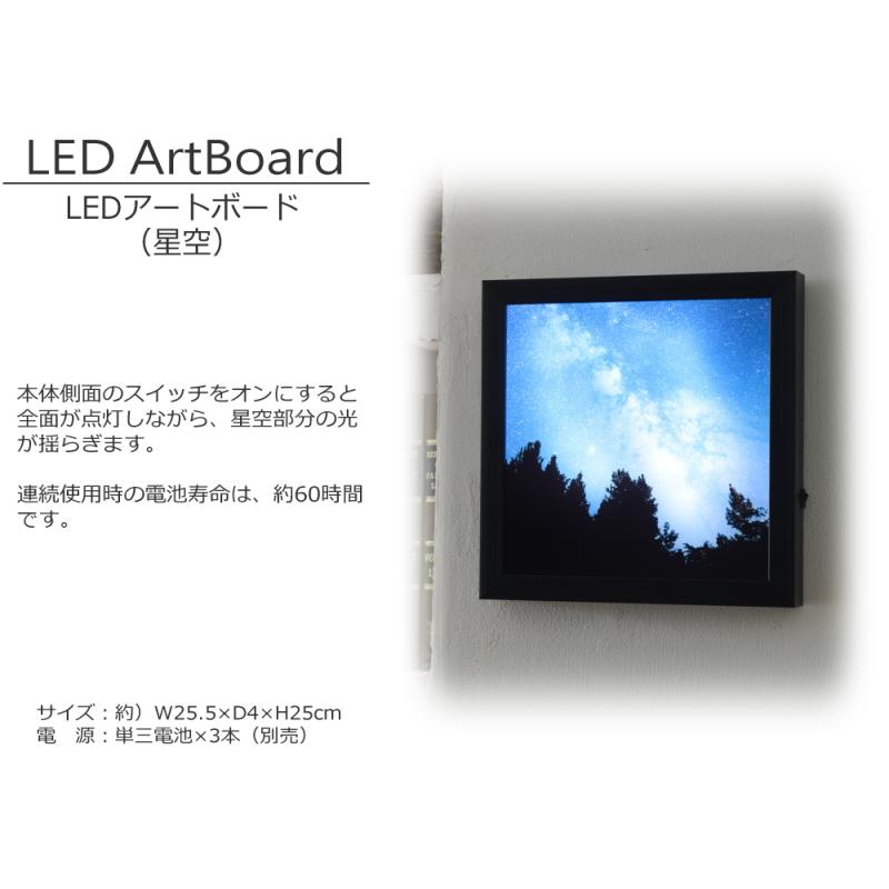 アートパネル LED 光る パネル ボード キャンバス おしゃれ 電池式