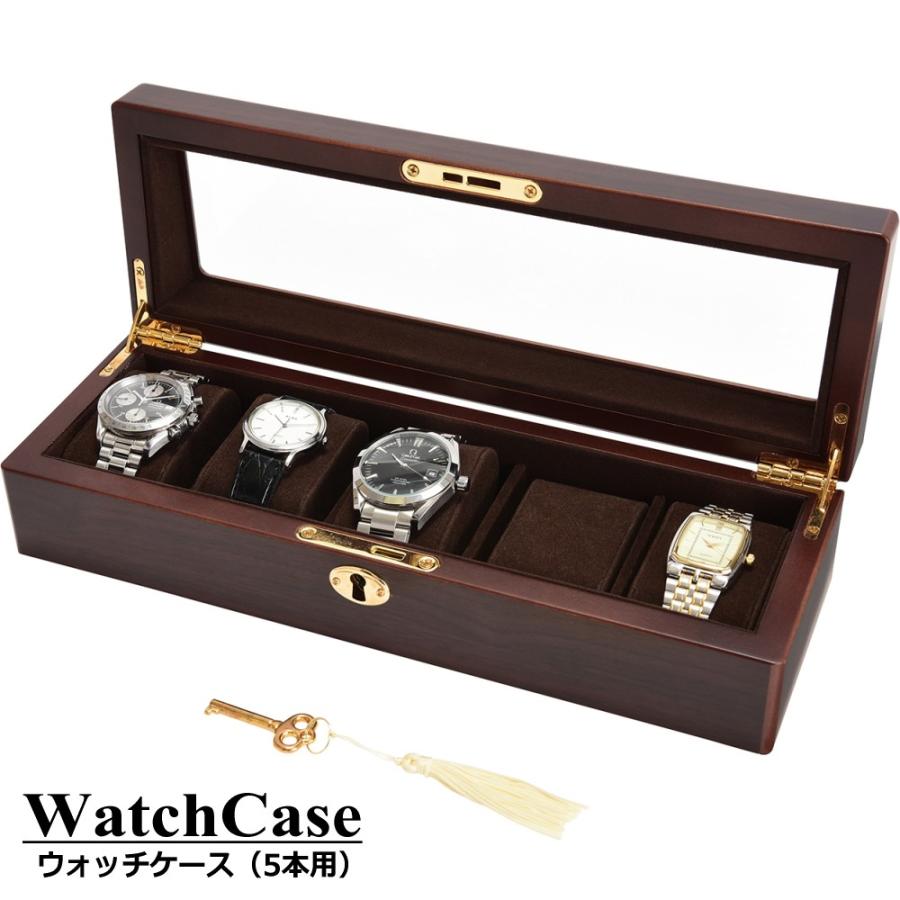 新品未使用 Cartier ウッドウォッチケース 3本収納　鍵付き 高級窓付 時計ケース ウォッチケース 3本用 木製 腕時計収納ケース