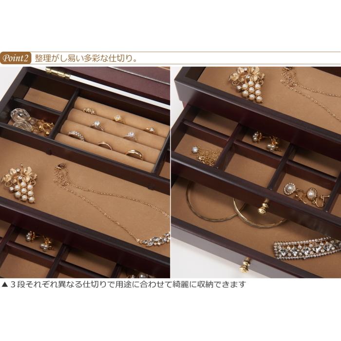 木製ジュエリーボックス 8段引き出し ミラー付き Amazon｜ジュエリーボックス 木製 引き出し 収納ケース