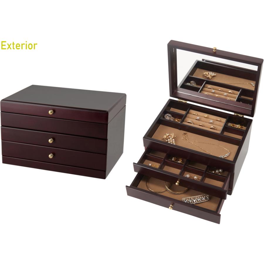 木製　アンティーク　アクセサリーボックス　ジュエリーケース　3段 木製 アンティーク アクセサリーボックス ジュエリーケース 3段