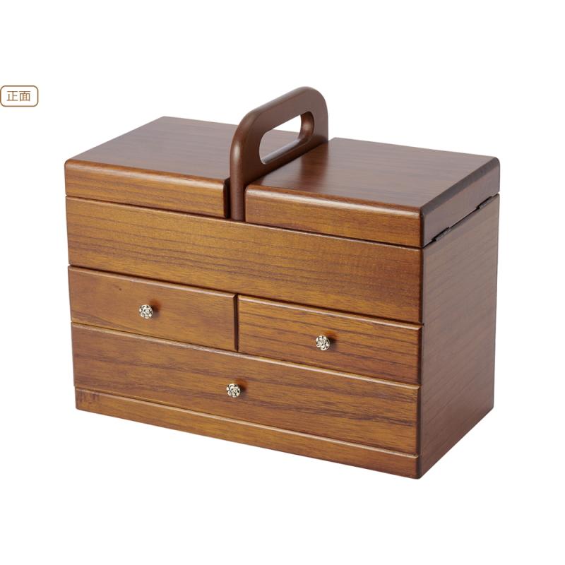 裁縫箱 木製 ソーイングボックス 引き出し 持ち運び 仕切り 裁縫