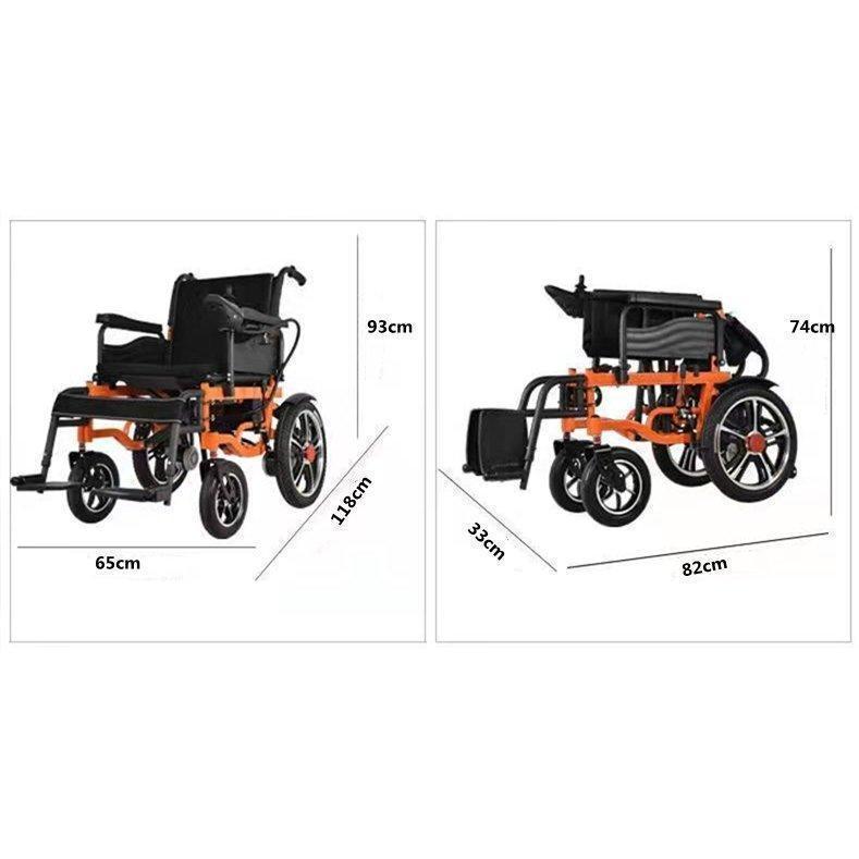 海外品 車椅子 電動車椅子 折りたたみ 背折れ 自走式 車いす 軽量 収納簡単 コンパクト 傾斜路面にも安定 電動 手動 充電 電動ユニット 電動アシスト 【QGW1967931170】(71502円)