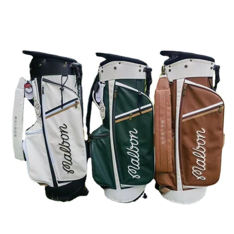 お買い得！ 漁師キャディバッグ 帽子袋 ボーケイ キャディバッグ PUレザー スポーツゴルフバッグ 防水耐摩耗性 収納力 ポケット充実 おしゃれ スポーティ 定番 限定販売Golf 【2066161174】(12960円)