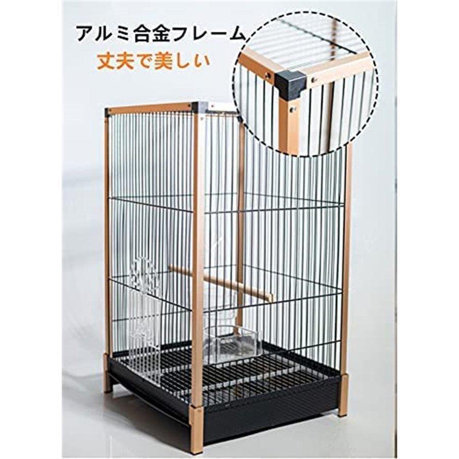 鳥かご バードケージ 鳥ケージ 組立式 豪華ケージ 鳥小屋 掃除しやすい 文鳥 中小型鳥向き 基本屋根 .X.XCM 掃除しやすい 商品情報
