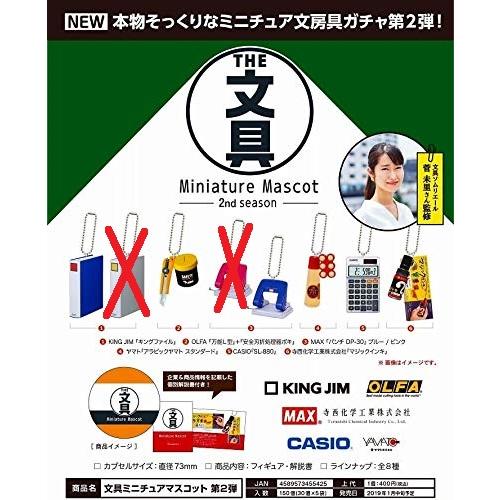 ケンエレファント THE 文具 ミニチュアマスコットコレクション 第2弾
