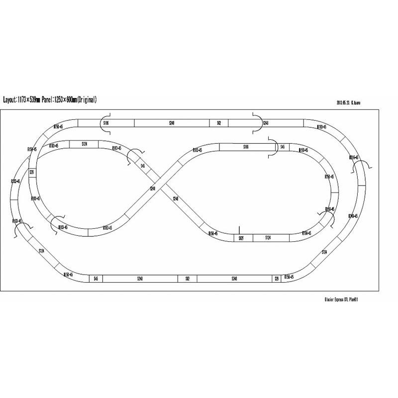 カトー（KATO） KATO 24-003 アルプスの氷河特急 デスクトップ