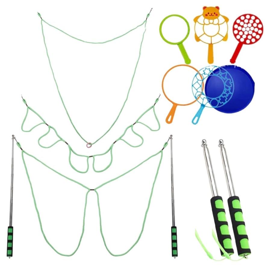 SALUDABLE シャボン玉 大きい スティック バブルマシーン 外遊び おもちゃ 公園 セット の商品画像
