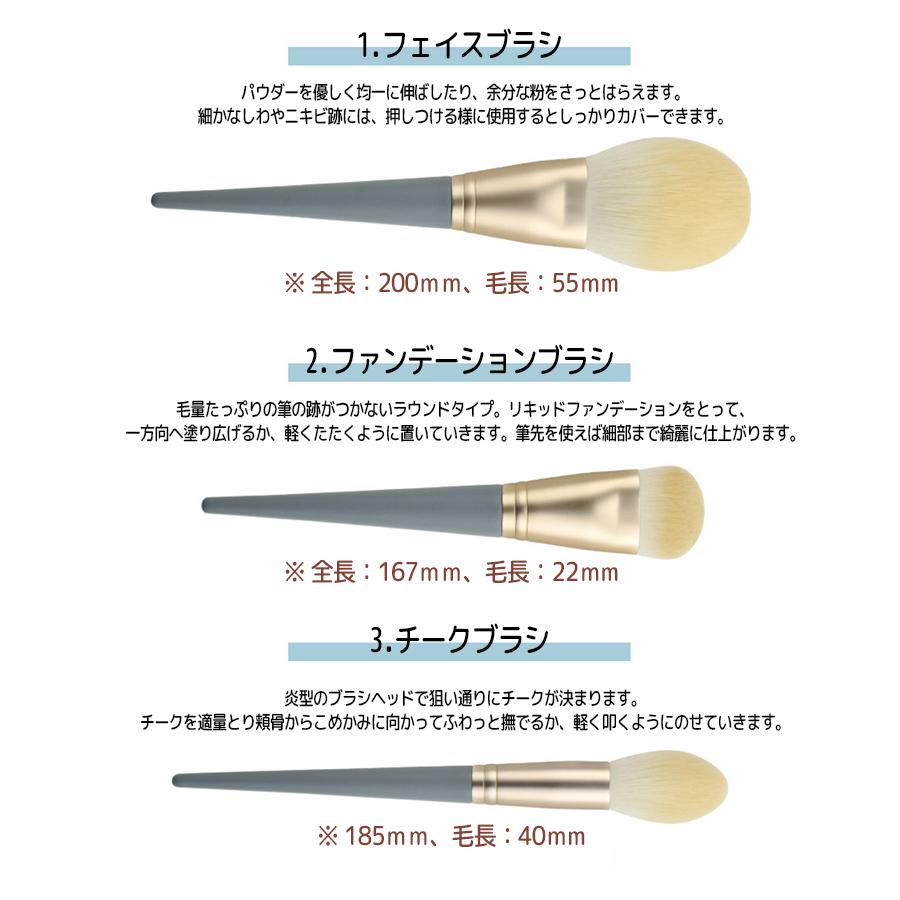 超特価sale開催 メイクブラシセット ポーチ付き パウダーブラシ ファンデーションブラシ アイブロウブラシ 柔らかい ぼかし かわいい スターターキット 斜めカット ハイライト