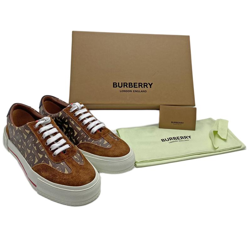 中古】BURBERRY LONDON◇ローカットスニーカー/37.5/BLK/キャンバス