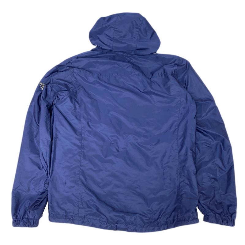 PRADA プラダ ナイロン パーカー ブルゾン ネイビー ブルー #50 中古AB