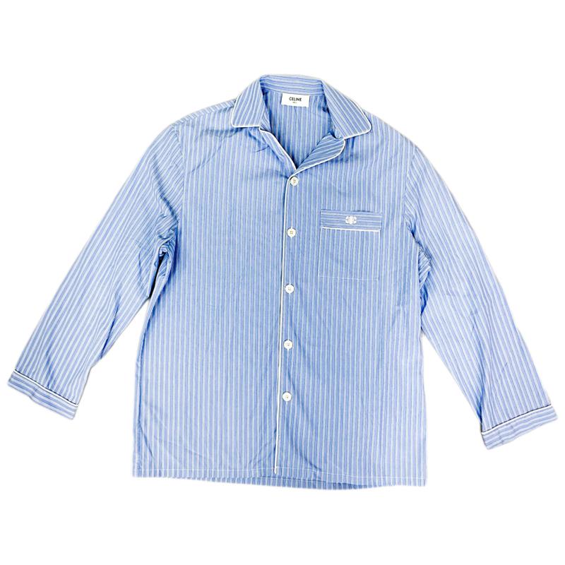 CELINE（セリーヌ） ロゴ刺しゅうストライプ パジャマセット #48 中古