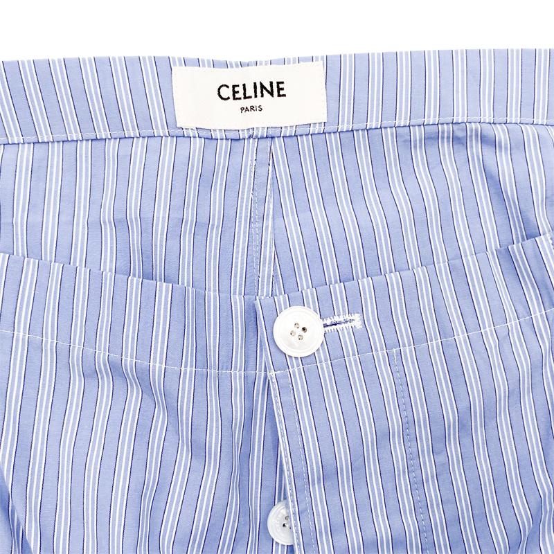 CELINE（セリーヌ） 中古AB CELINE ロゴ刺しゅうストライプ パジャマ