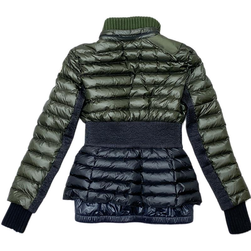 MONCLER⭐︎美品⭐︎ダウンジャケット MONCLER モンクレール バイカラーダウンジャケット ニットカラー