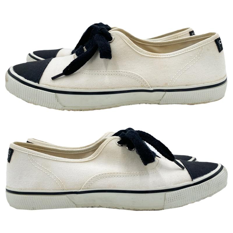 CHANEL（シャネル） 中古AB CHANEL キャンバススニーカー ホワイト 