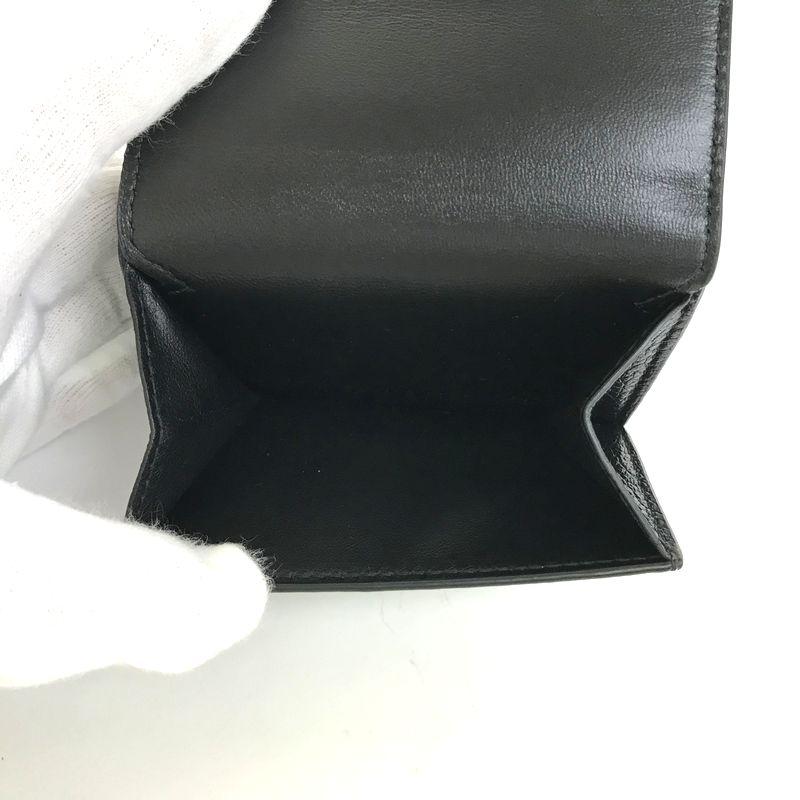 BALENCIAGAバレンシアガ　CASH MINI WALLET　キャッシュミニウォレット　三つ折り財布　黒　594312　新品同様【辻屋質店B0380】｜tsuji678-2020｜05