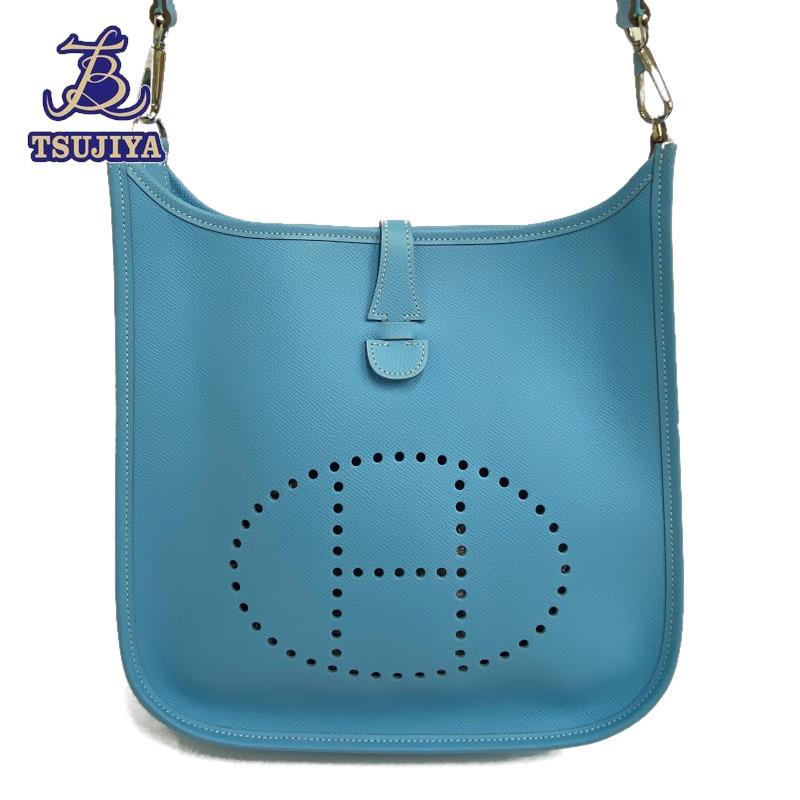 希少 Hermesエルメス エブリンiiipm ブルーアトール エプソン パラジウム金具 O刻印 中古a 辻屋質店b0431 待望の再入荷 Www Skylanceronline Com