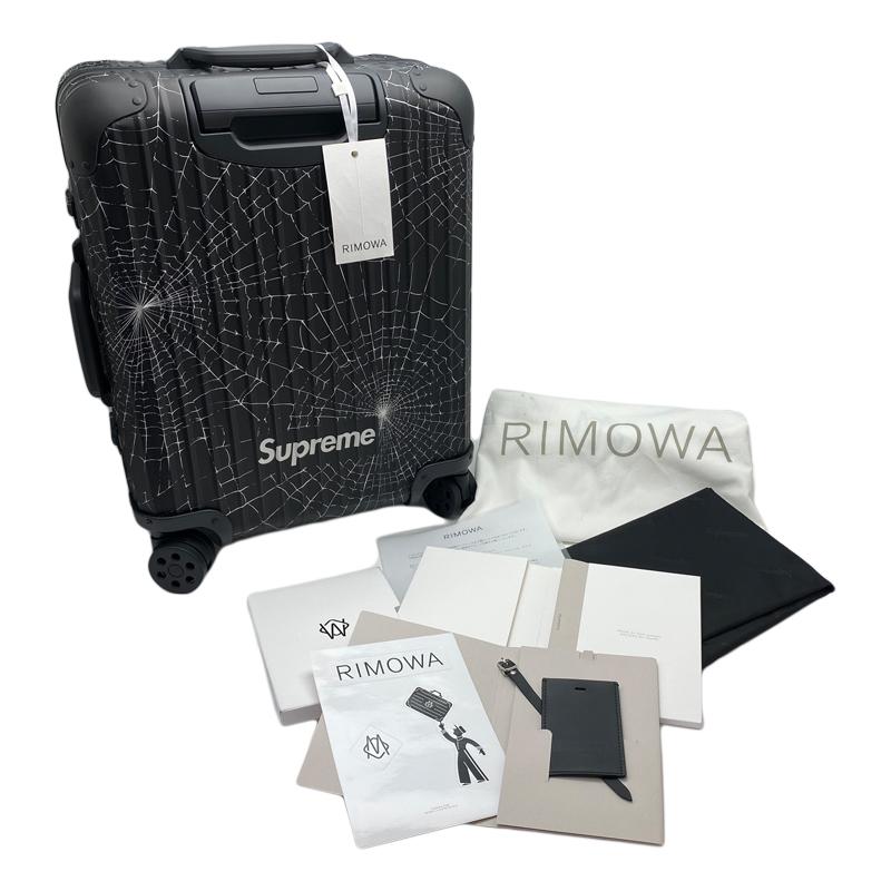 RIMOWA Supreme　リモワ×シュプリーム　スーツケース　キャビンプラス　ブラック　スパイダー　中古AB【辻屋質店B2217】｜tsuji678-2020｜10