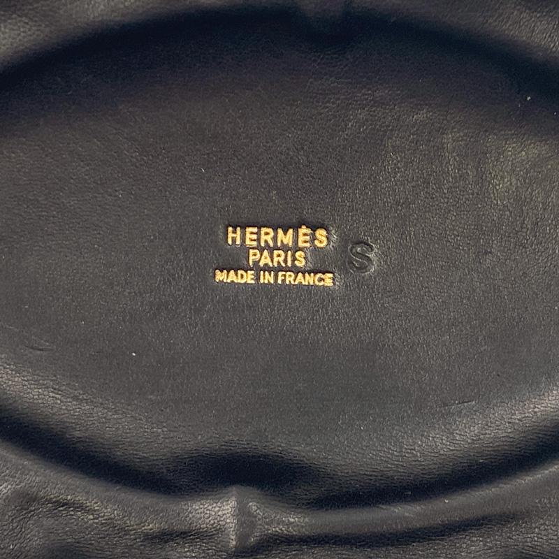 中古B HERMES エルメス ヴィンテージ オーバル パーティバッグ グレー×ゴールド Sマーク刻印 辻屋質店B2373_7