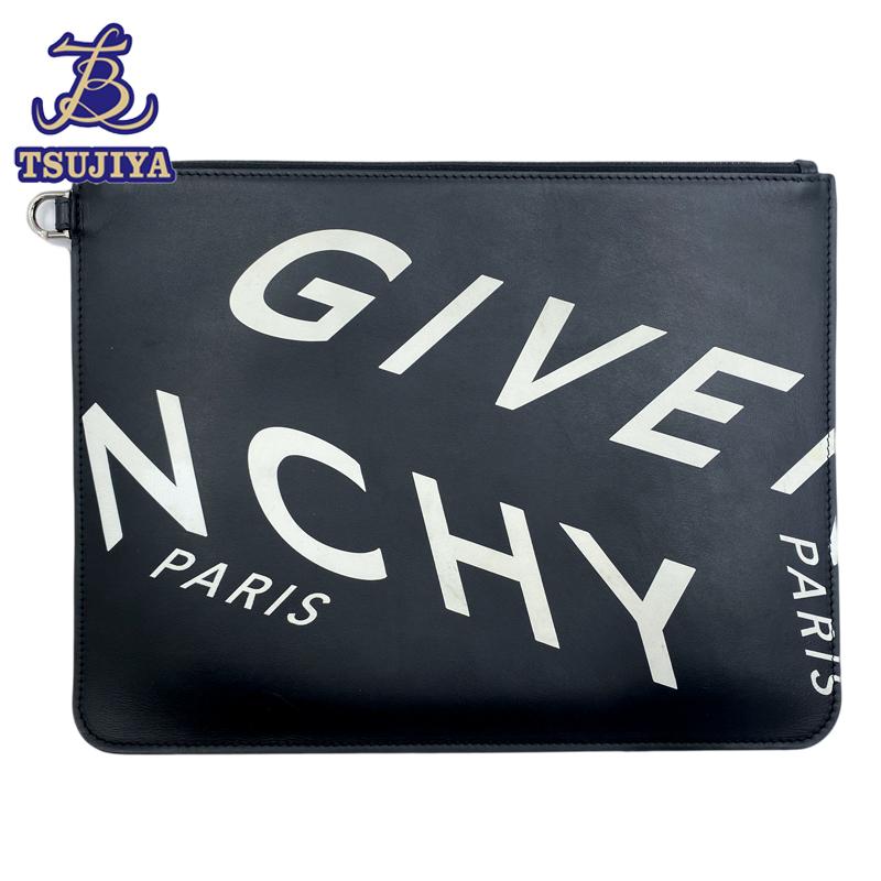 GIVENCHY（ジバンシィ） 中古AB GIVENCHY クラッチバッグ ビッグロゴ 